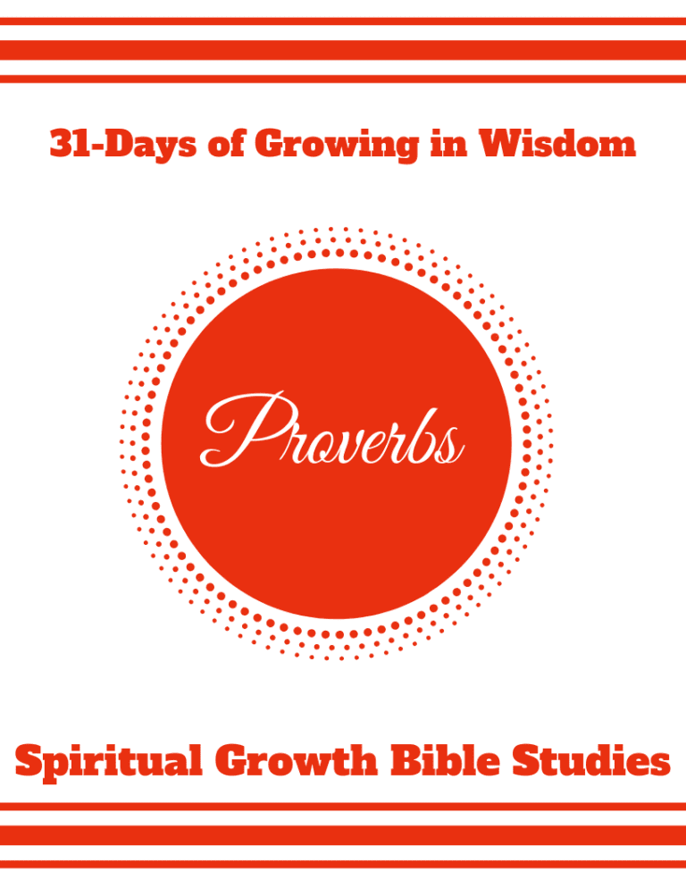 Book Of Proverbs Printable Version